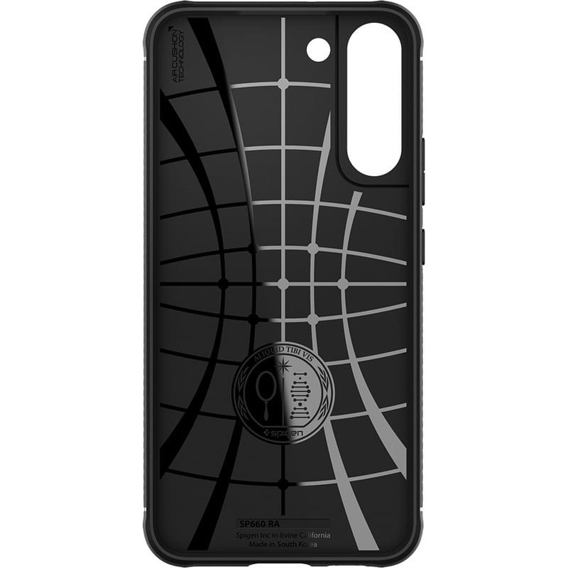 Spigen Rugged Armor - dėklas skirtas Samsung Galaxy S22 (juodas)