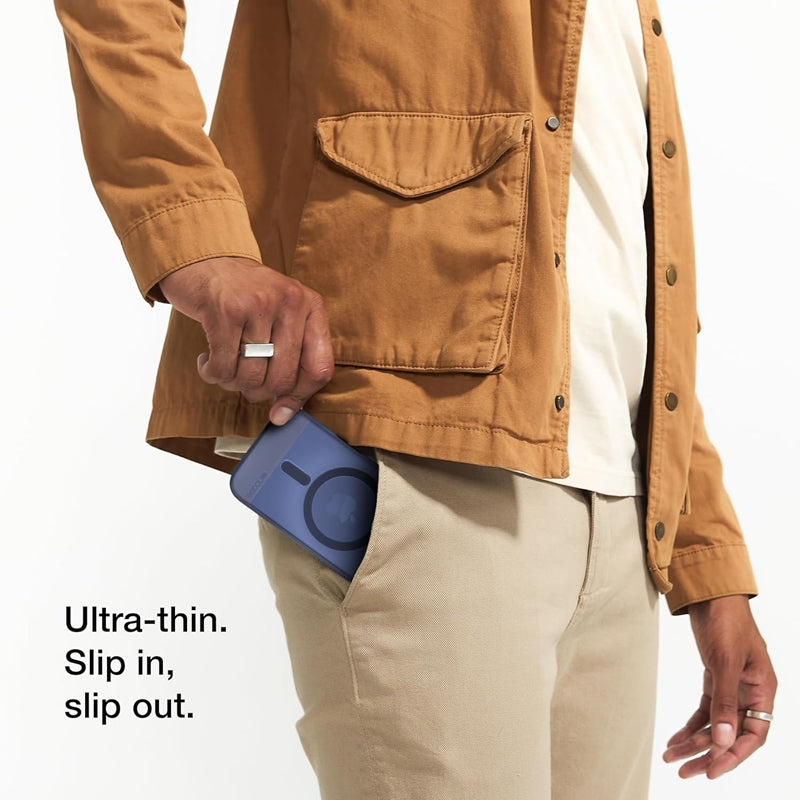 Incase Slim Case MagSafe – Dėklas iPhone 16 (Giliai Kosminė Mėlyna)