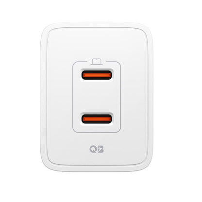 Spigen Essential EE472EU GaN Pro – Sieninis įkroviklis 2x USB-C 47W (Baltas)