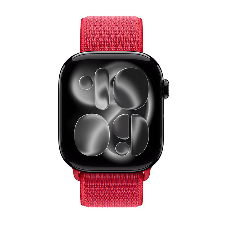 Crong Nailono sportinė apyrankė, skirta Apple Watch 38/40/41/42 mm (Red Fusion)