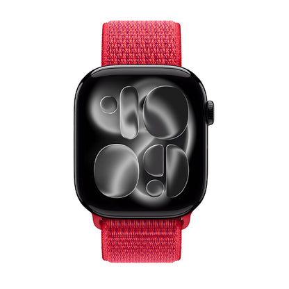 Crong Nailono sportinė apyrankė, skirta Apple Watch 38/40/41/42 mm (Red Fusion)