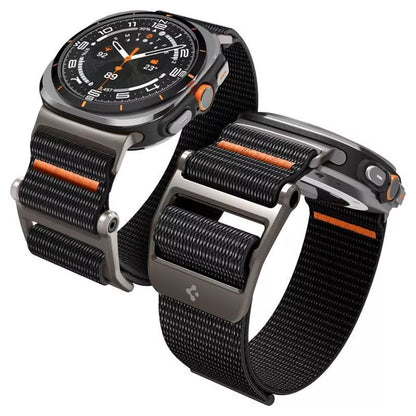 Spigen DuraPro Flex – Dirželis, skirtas Samsung Galaxy Watch Ultra 47 mm (2025/2024) (Juodas)