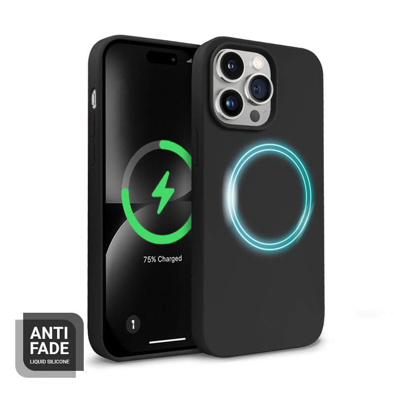 "Crong Color Cover" magnetinis dėklas "iPhone 14 Pro" (juodas)