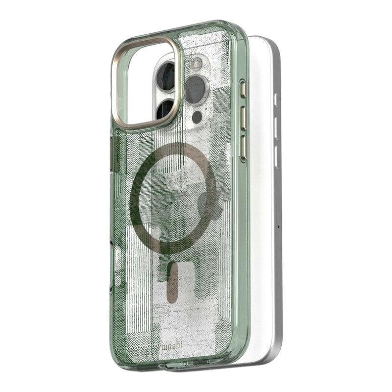 Moshi iGlaze MagSafe – dėklas, skirtas iPhone 16 Pro Max (Saulės žalia)