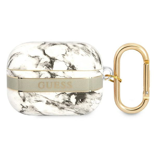 Guess Marble Strap – dėklas skirtas Airpods Pro (pilka)