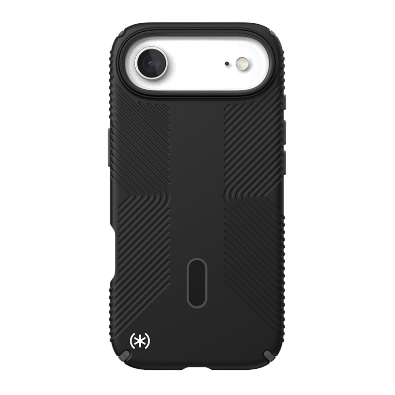 Speck Presidio2 Grip ClickLock & MagSafe - iPhone Air dėklas (Juoda / Slate Gray / Balta)
