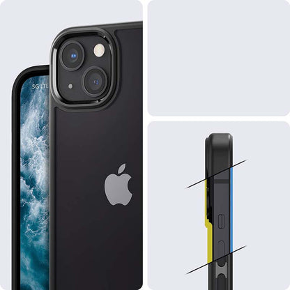 Spigen Ultra Hybrid – dėklas skirtas iPhone 13 (juodas)