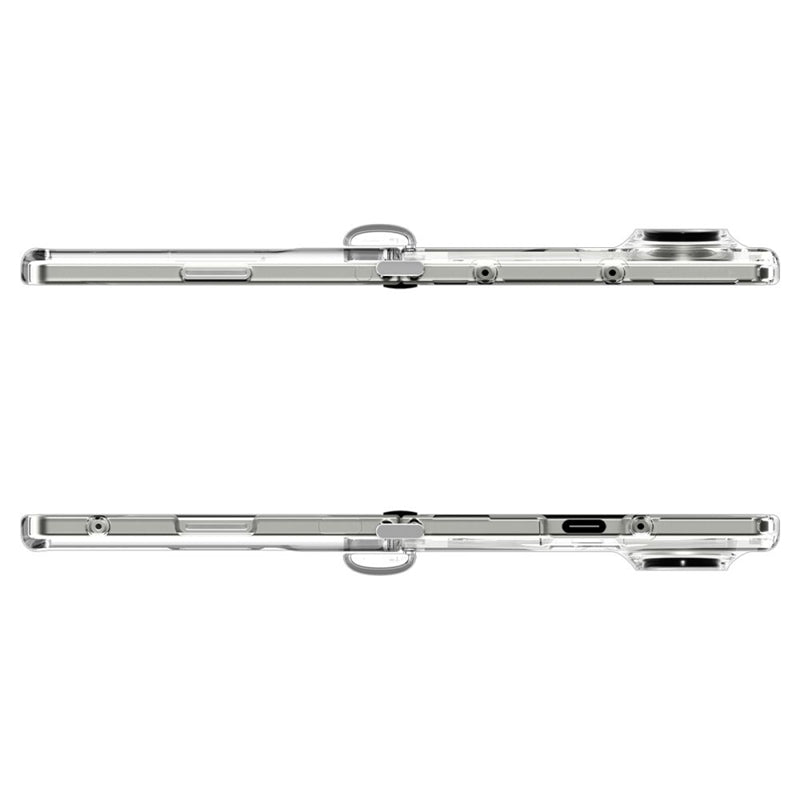 Spigen Ultra Hybrid Pro Mag MagSafe – dėklas, skirtas Samsung Galaxy Z Fold 7 (skaidrus / baltas)