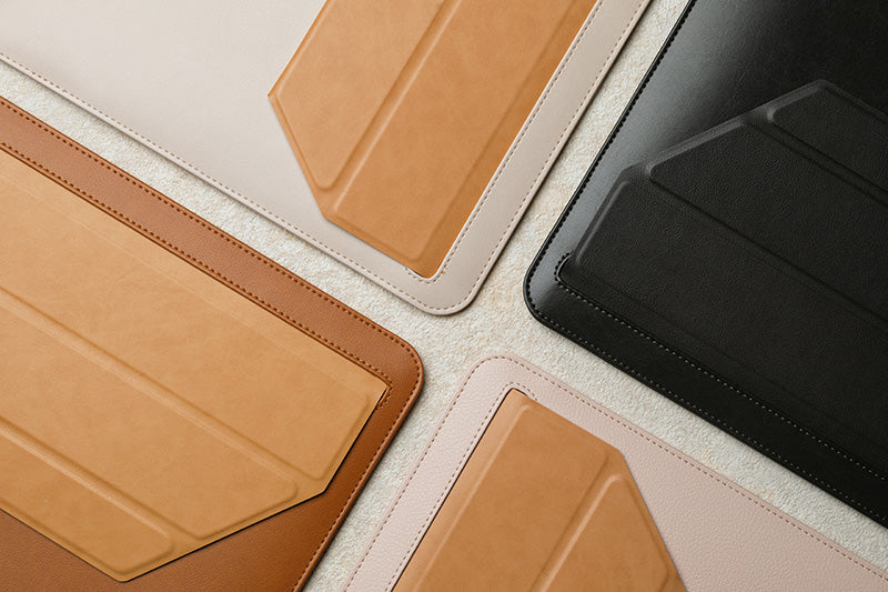 Moshi Muse 14 colių „3-in-1 Slim Sleeve“ nešiojamojo kompiuterio dėklas („Seashell White“)