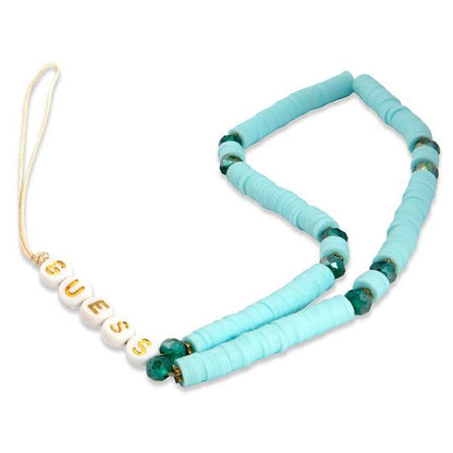 Guess telefono dirželis su Heishi karoliukais, mėlyna