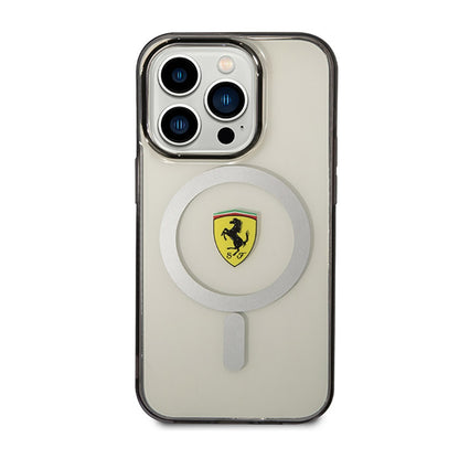 Ferrari Outline Magsafe – dėklas, skirtas iPhone 14 Pro (skaidrus)