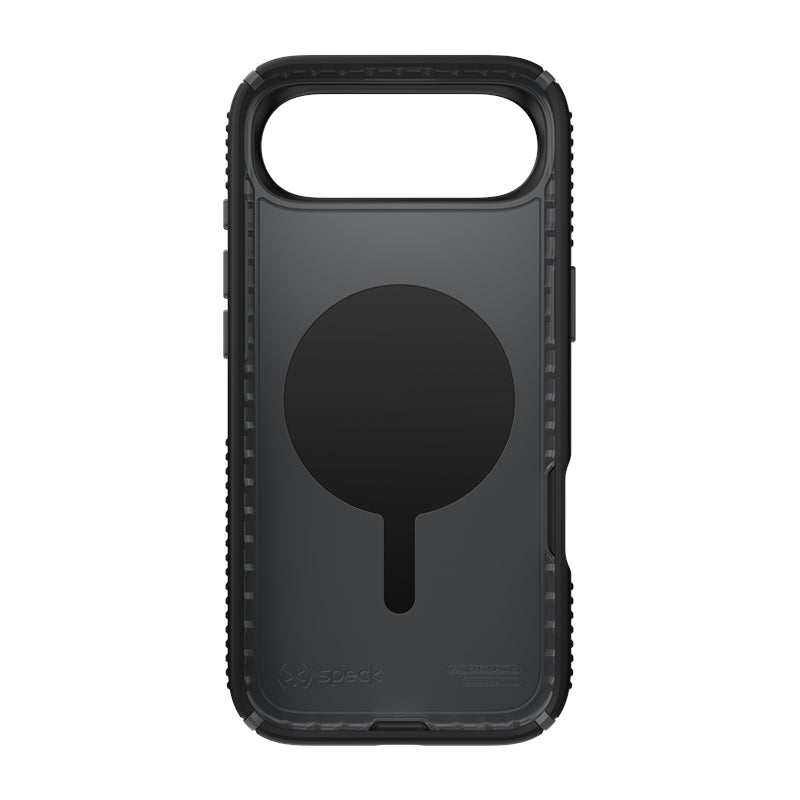 Speck Presidio2 Grip ClickLock & MagSafe - iPhone Air dėklas (Juoda / Slate Gray / Balta)