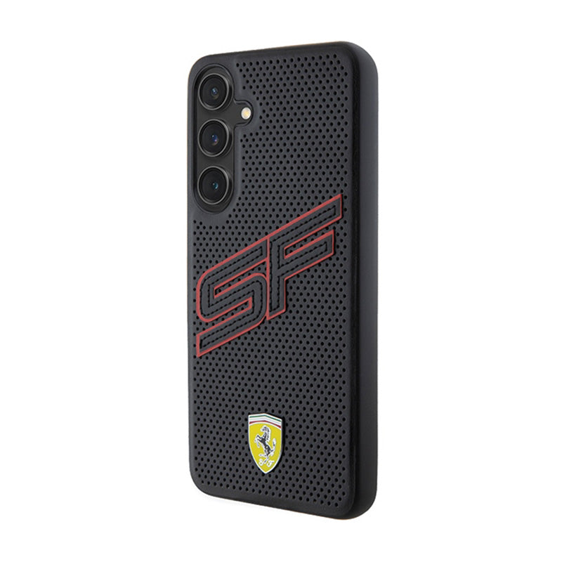 Ferrari Big SF Perforated – dėklas Samsung Galaxy S24+ (juodas)