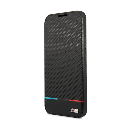 BMW knygos tipo M kolekcijos trikampiai – dėklas, skirtas „Samsung Galaxy S22+“ (juodas)