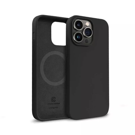 "Crong Color Cover" magnetinis dėklas "iPhone 14 Pro" (juodas)