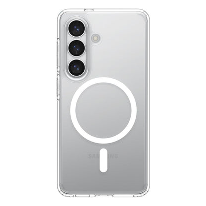 Spigen Ultra Hybrid Mag MagSafe dėklas Samsung Galaxy S26+ (Skaidrus/Baltas)