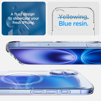 Spigen Liquid Crystal Mag MagSafe – „iPhone 16“ dėklas (skaidrus)
