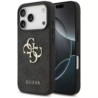 Guess 4G Big Logo - Dėklas iPhone 17 Pro (juodas)