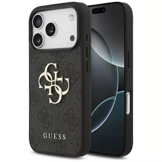 Guess 4G Big Logo - Dėklas iPhone 17 Pro (juodas)