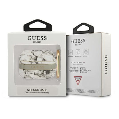 Guess Marble Strap – dėklas skirtas Airpods Pro (pilka)