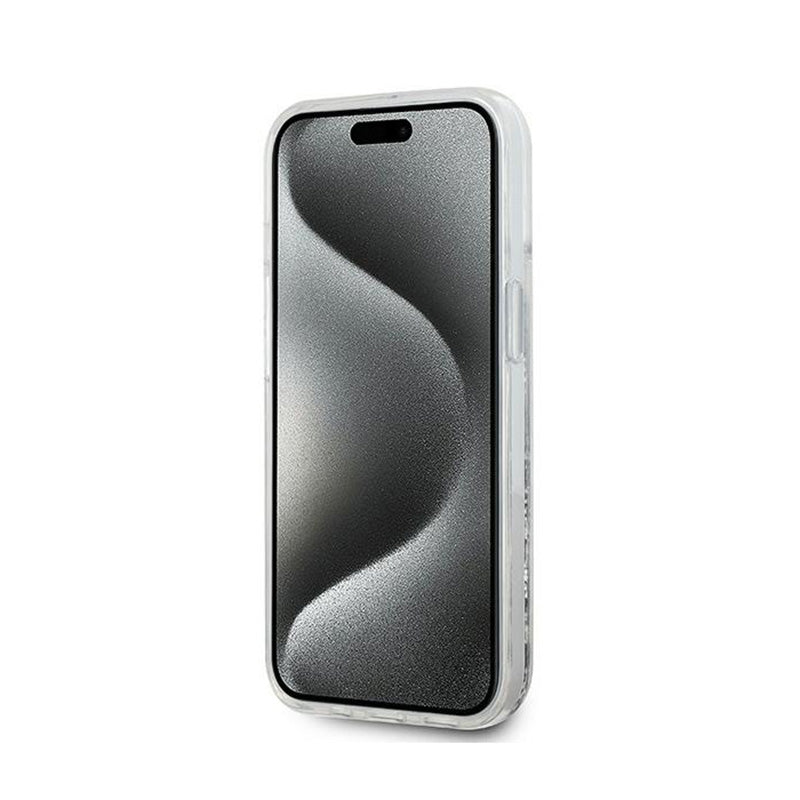 Karl Lagerfeld Skysti blizgučiai Choupette Galva MagSafe – iPhone 13 Dėklas (Skaidrus)