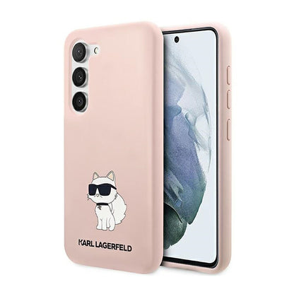 Karl Lagerfeld Silicone NFT Choupette – dėklas Samsung Galaxy S23 (rožinis)