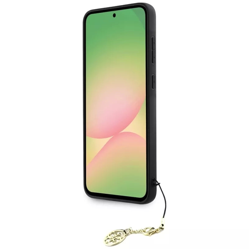 Guess 4G Charms kolekcija – dėklas, skirtas „Samsung Galaxy A56 5G“ (juodas)