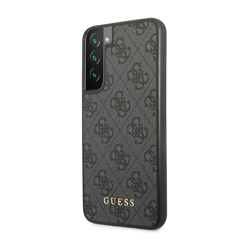Guess 4G Metal Logo – dėklas Samsung Galaxy S23 (pilkas)