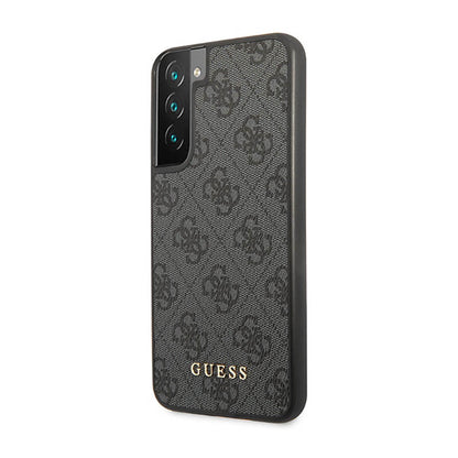 Guess 4G Metal Logo – dėklas Samsung Galaxy S23 (pilkas)