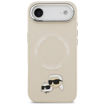 Karl Lagerfeld Karl & Choupette Sagės MagSafe dėklas iPhone Air (smėlio spalvos)
