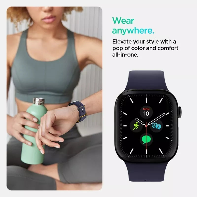 Spigen Nano Pop – Dirželis Apple Watch 44/45/46/49 mm (Mėlynių Tamsiai Mėlynas)