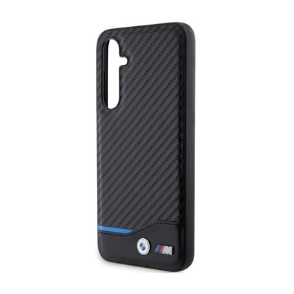 BMW Odos Karbono Mėlyna Linija – Samsung Galaxy S23 FE dėklas (juodas)