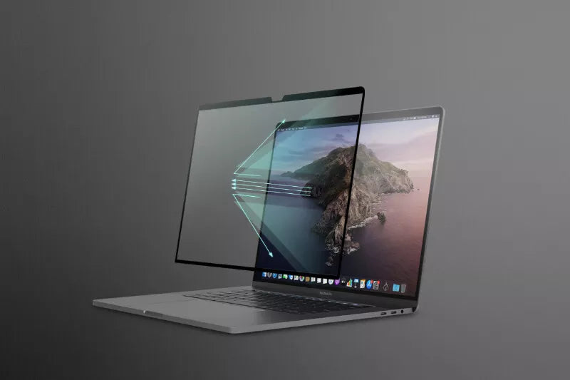 Moshi iVisor AG – matinis ekrano apsauga, skirta „MacBook Pro 14 colių“ (M3/M2/M1/2023–2021) (juoda/skaidri/matinė)