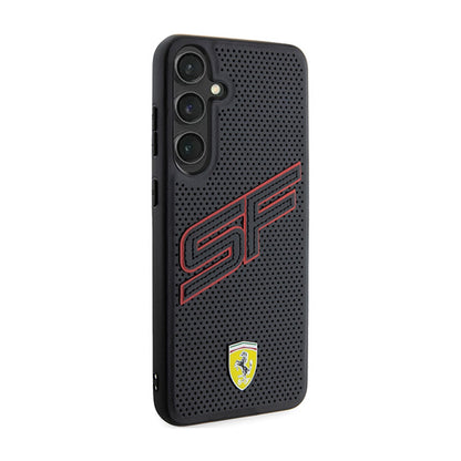 Ferrari Big SF Perforated – dėklas Samsung Galaxy S24+ (juodas)