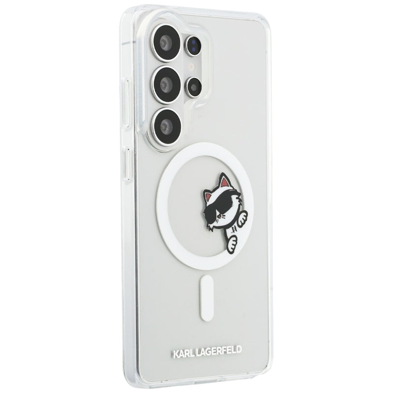 Karl Lagerfeld IML Peekaboo Choupette MagSafe - Samsung Galaxy S26 Ultra dėklas (Skaidrus)