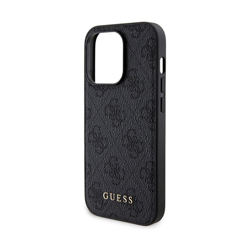 Guess Bundle Pack MagSafe 4G Metal Gold Logo - dėklo komplektas + Power Bank 5000mAh MagSafe iPhone 14 Pro Max (juodas)