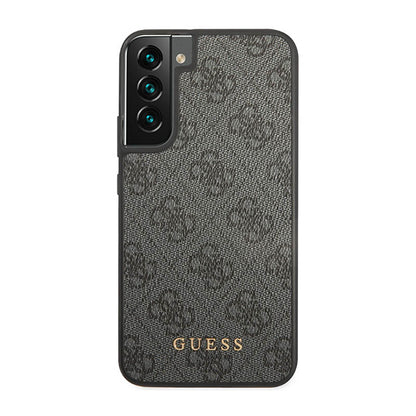 Guess 4G Metal Logo – dėklas Samsung Galaxy S23 (pilkas)