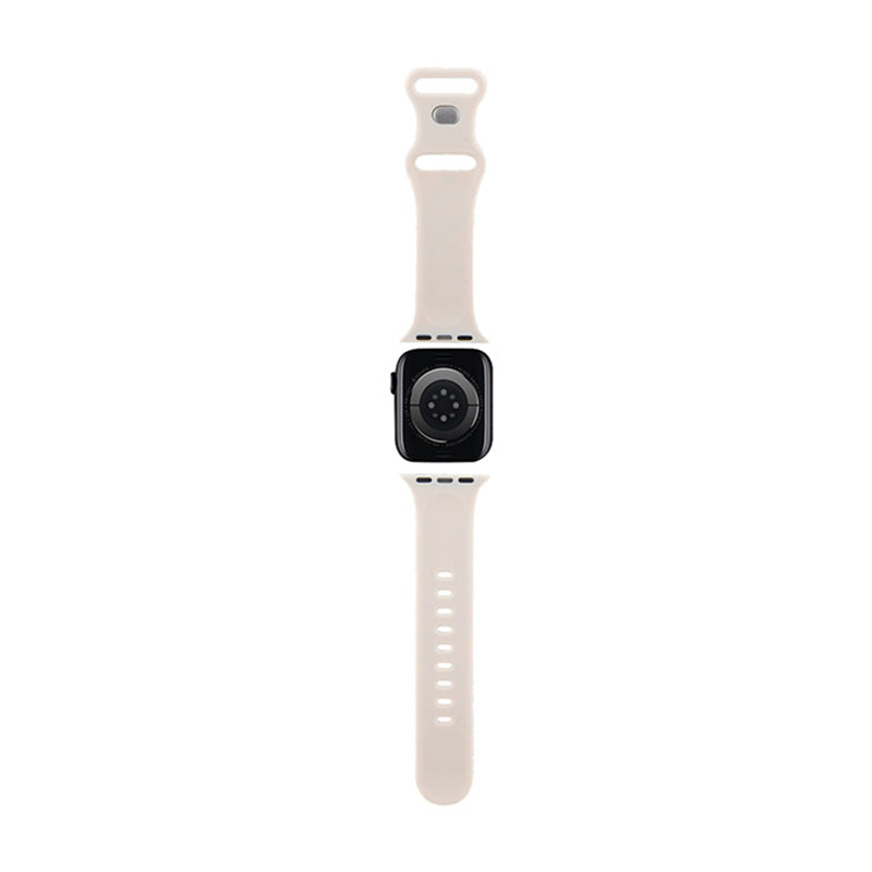 Hello Kitty silikoninės apyrankės „Graffiti“ – dirželis „Apple Watch“ 38/40/41 mm (smėlio spalvos)