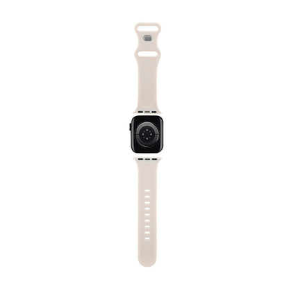 Hello Kitty silikoninės apyrankės „Graffiti“ – dirželis „Apple Watch“ 38/40/41 mm (smėlio spalvos)