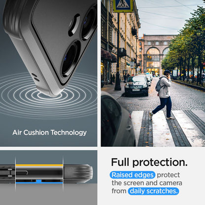 Spigen Rugged Armor – dėklas, skirtas „Samsung Galaxy S24“ (matinė juoda)