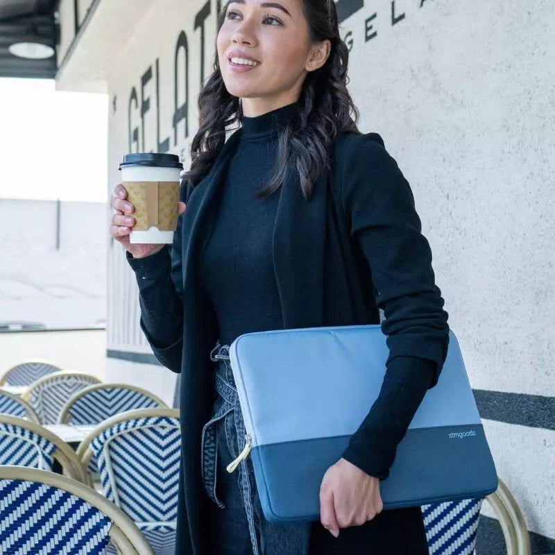 STM Origin nešiojamojo kompiuterio dėklas – dėklas, skirtas „MacBook Pro 14“ / nešiojamam kompiuteriui 14 colių / 13 colių (ledyno mėlynos spalvos)