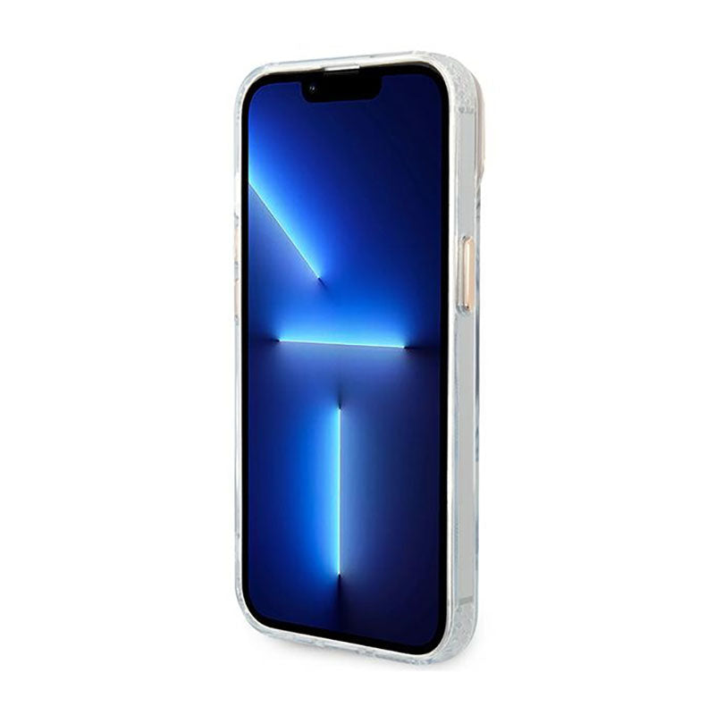 Guess Metal Outline MagSafe – dėklas, skirtas „iPhone 14“ (skaidrus)