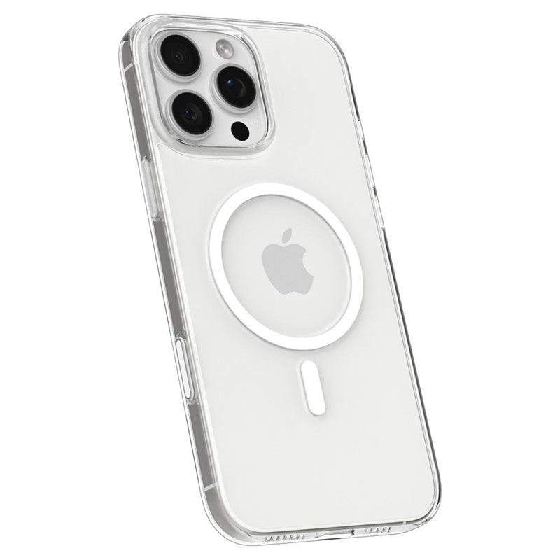 Spigen Thin Fit T Mag MagSafe dėklas iPhone 16 Pro Max (Skaidrus / Baltas)
