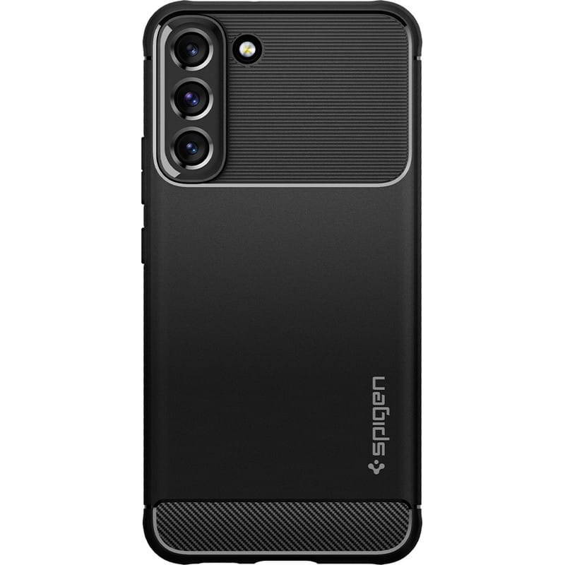 Spigen Rugged Armor - dėklas skirtas Samsung Galaxy S22 (juodas)
