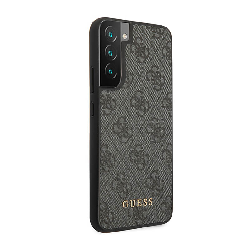 Guess 4G Metal Logo – dėklas Samsung Galaxy S23 (pilkas)