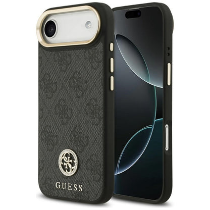 Guess 4G Strass Logo MagSafe dėklas iPhone Air (juodas)