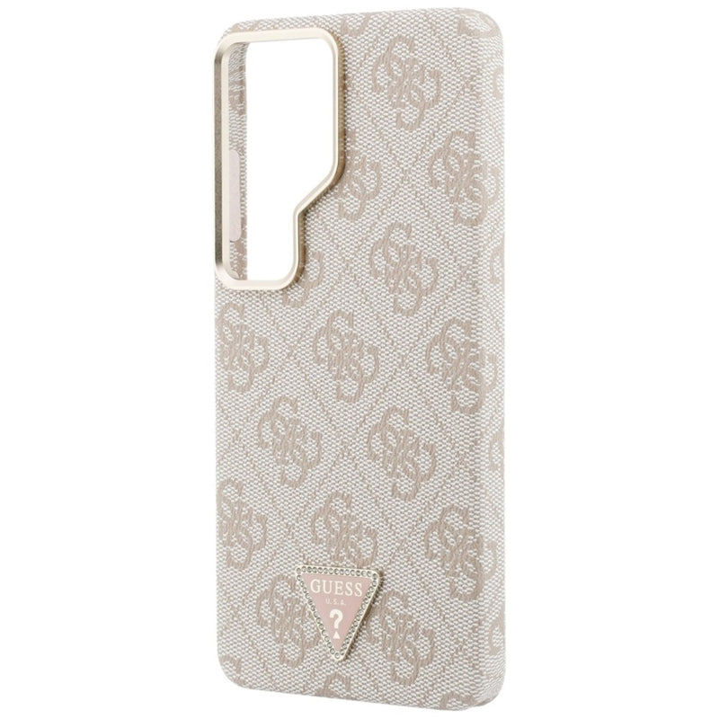Guess 4G Triangle Logo MagSafe dėklas - Samsung Galaxy S26 Ultra (Rožinis)