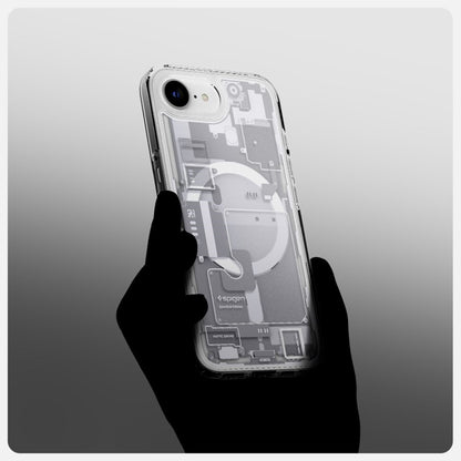 Spigen Ultra Hybrid Mag MagSafe - dėklas iPhone 17e / 16e (Zero One White)