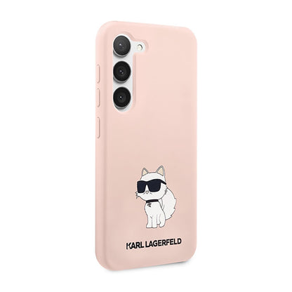 Karl Lagerfeld Silicone NFT Choupette – dėklas Samsung Galaxy S23 (rožinis)