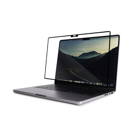 Moshi iVisorXT – ekrano apsauga, skirta „MacBook Pro 14“ (M3/M2/M1/2023–2021) (juodas rėmelis)